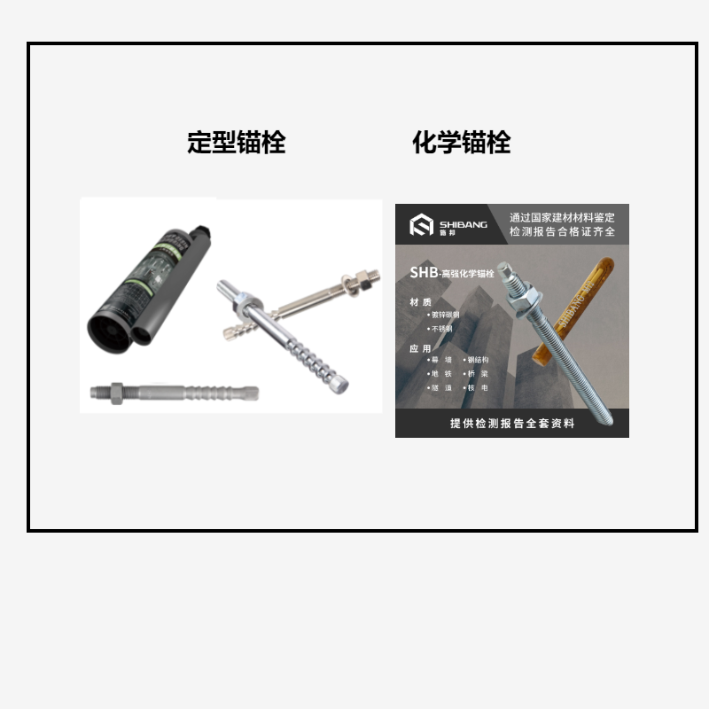 定型錨栓和化學錨栓之間的區別？你知道嗎？